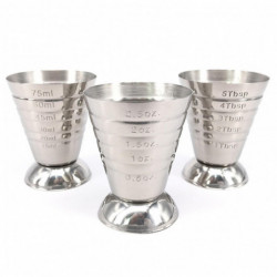 75ml Measuring Cup 3 Capacity Units Clear Scales Stable Base Non-slip Body Large-capacity Hollow Bottom Mirror [...]