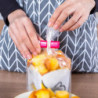 3pcs Sealing Clip Practical Multi Purpose Multicolor Fresh Food Bag Closure Clamp For Kitchen