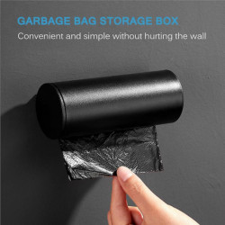 Garbage Bag Dispenser Bathroom Wall Holder Storage Case Organizer