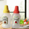2Pcs Ketchup Bottle Good Sealing Performance Multi-purpose Cute Portable Small Sauce Container for Kitchen