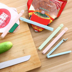 5Pcs Food Storage Bag Sealer Clips Snack Sealing Clamp Home Kitchen Supplies JIKAIX 5Pcs Food Storage Bag Sealer Clips Snack Sealing Clamp Home Kitchen Supplies JIKAIX