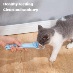Cat Strip Squeezer Cat Snack Spoon Food Grade Flexible Cat Treated Scoop Feeder For Small Meduim Cat Strip Squeezer Cat Snack Spoon Food Grade Flexible Cat Treated Scoop Feeder For Small Meduim