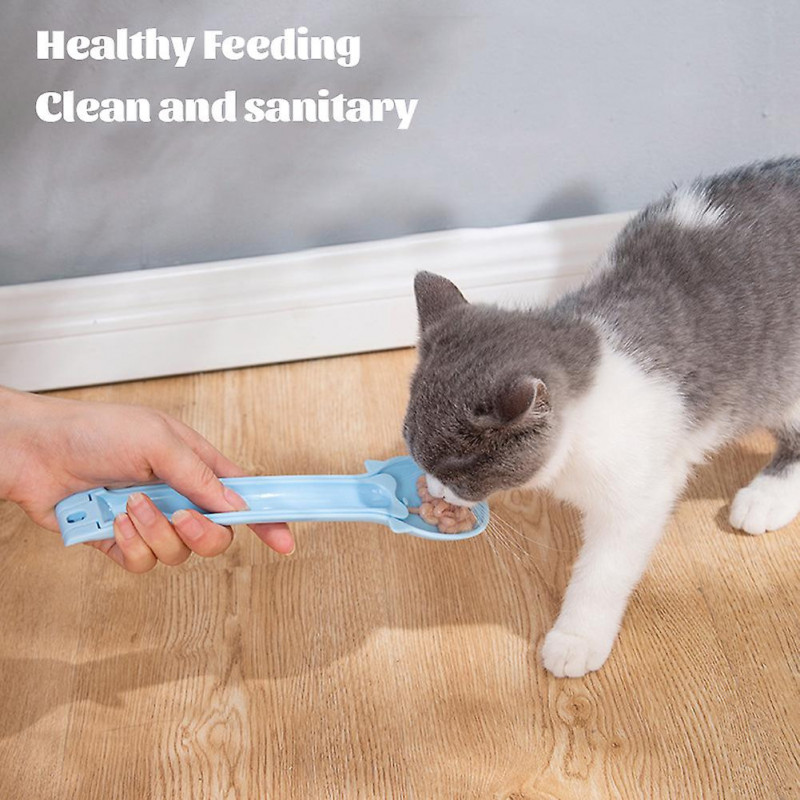 Cat Strip Squeezer Cat Snack Spoon Food Grade Flexible Cat Treated Scoop Feeder For Small Meduim