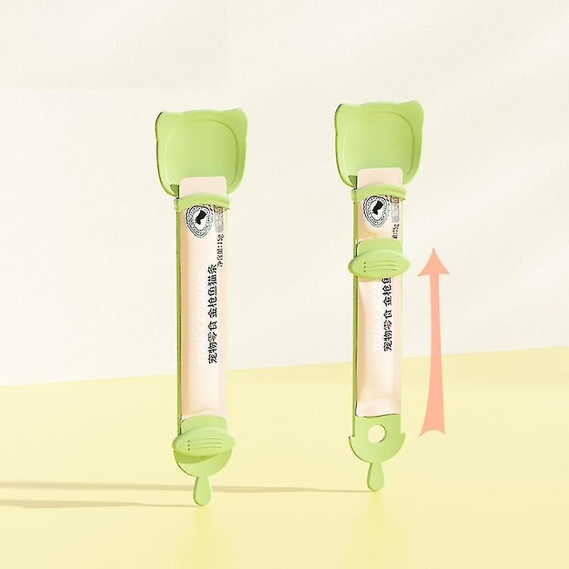 3Pcs Cat Food Spoon for Squezing Puree And Bisque Bar Cat Food Feeding Spoon 6.5*27cm