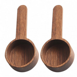 2Pcs Household Coffee Scoops Multi-function Wooden Scoops Convenient Coffee Spoons 2Pcs Household Coffee Scoops Multi-function Wooden Scoops Convenient Coffee Spoons