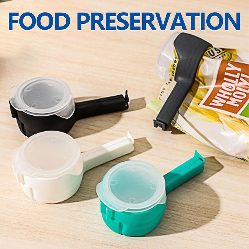 3pcs Snack Bag Clip For Food Sealing Clamp With Dispenser Spout Chips Kitchen