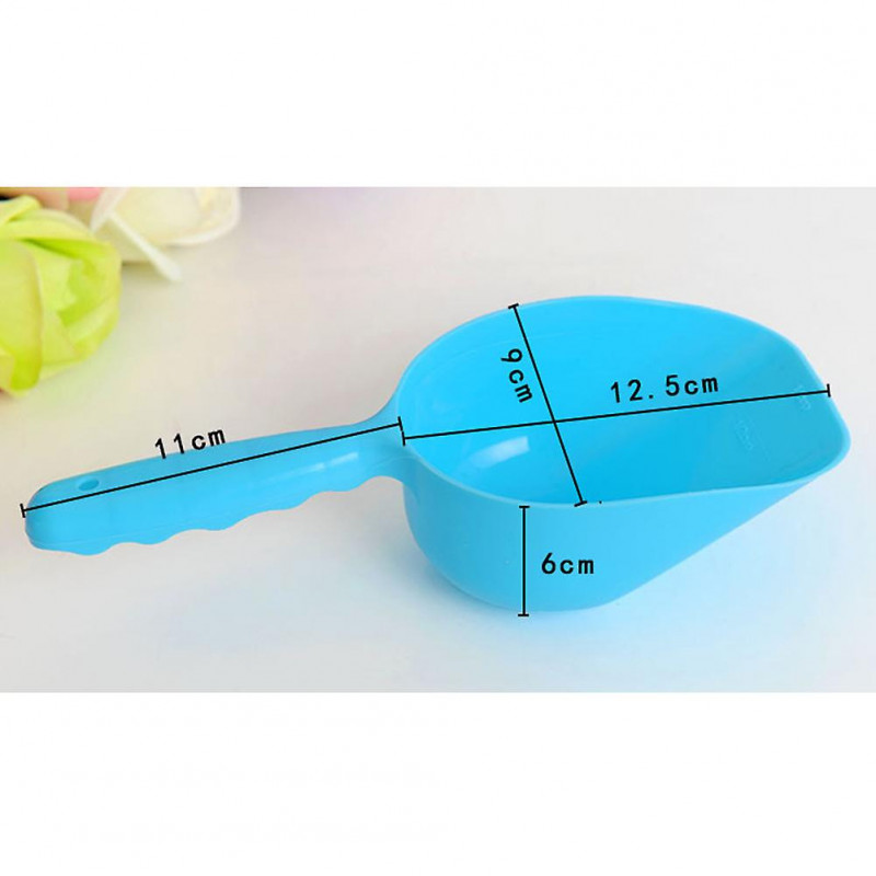 Pet Food Shovel Animal Large Capacity Puppy Cat Feeding Spade Scoop Random Color