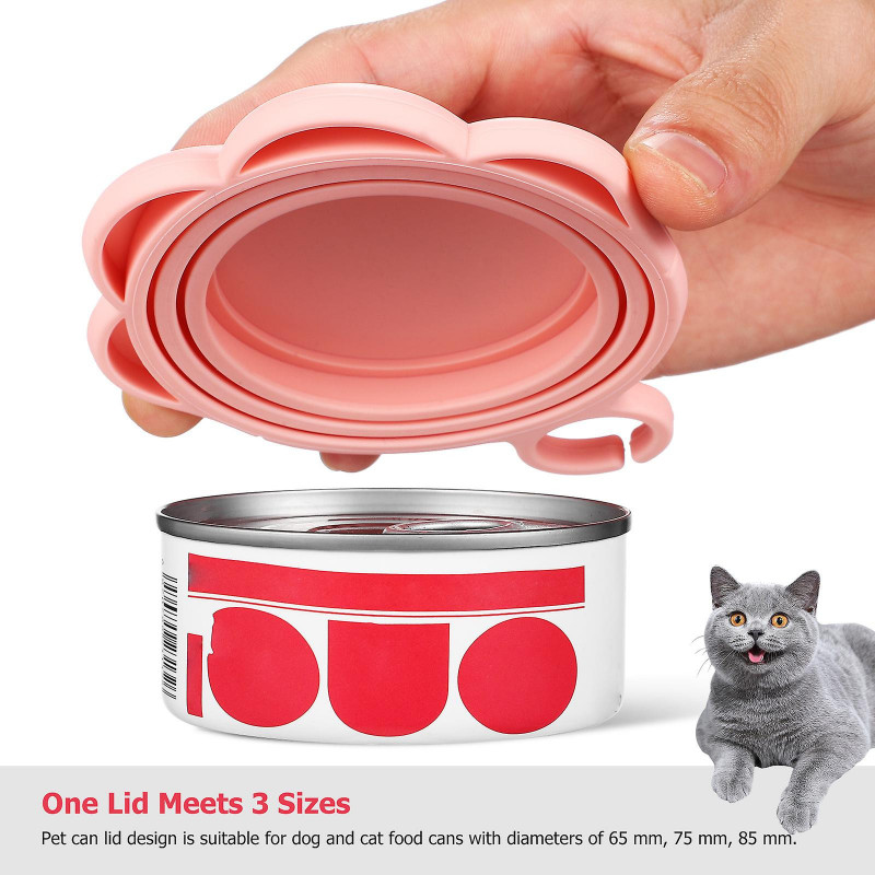 1 Set of Pet Food Can Spoon Pet Food Can Cover Can Opener for Pet Cat Dog Feeding