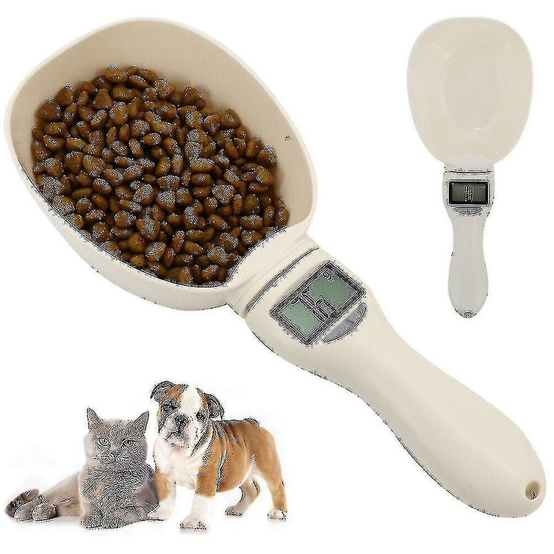 Electronic Measuring Scoop Digital Pet Food Feeding Bowl Spoon
