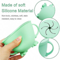 Snack Cup, Child Silicone Cup Snack Cup, Child Learning Feeding Food Bowl, Cup With Handle Silicone Snack [...]