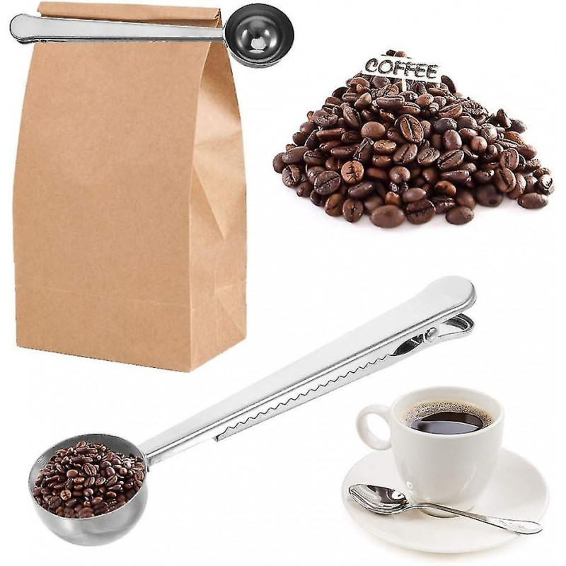 2024 Sealing Clip, Coffee Bag Clip Stainless Steel Ground Coffee Coffee Scoop Spoon with Bag Sealing Clip 2 in 1 [...]