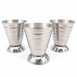 75ML Measuring Cup 3 Capacity Units Clear Scales Stable Base Non-slip Body Large-Capacity Hollow Bottom Mirror [...]