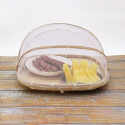 Food Tent Mesh Anti-deform Bamboo Woven Eco-friendly Portable Dishes Cover Kitchen Supplies Food Tent Mesh Anti-deform Bamboo Woven Eco-friendly Portable Dishes Cover Kitchen Supplies