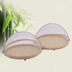 Food Tent Mesh Anti-deform Bamboo Woven Eco-friendly Portable Dishes Cover Kitchen Supplies Food Tent Mesh Anti-deform Bamboo Woven Eco-friendly Portable Dishes Cover Kitchen Supplies
