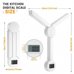 Pliage de haute précision, balance de cuisine numérique avec écran LCD, pour mesurer l’apport sain Pliage de haute précision, balance de cuisine numérique avec écran LCD, pour mesurer l’apport sain