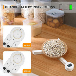 Pliage de haute précision, balance de cuisine numérique avec écran LCD, pour mesurer l’apport sain Pliage de haute précision, balance de cuisine numérique avec écran LCD, pour mesurer l’apport sain