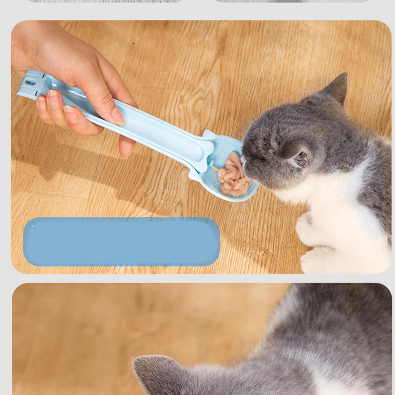 Chat bande Squeeze Spoon Multi fonctionnel en plastique chien chat collation pelle d’alimentation pour nourriture [...]