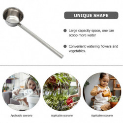 Long Handle Water Spoon Multipurpose Water Scoop Stainless Steel Ladle Kitchen Water Scoop Long Handle Water Spoon Multipurpose Water Scoop Stainless Steel Ladle Kitchen Water Scoop