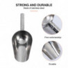 Multifunctional Scoops Stainless Steel Shovel for Pet Food Dry Goods Size M Silver