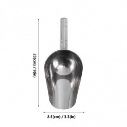 Multifunctional Scoops Stainless Steel Shovel for Pet Food Dry Goods Size M Silver Multifunctional Scoops Stainless Steel Shovel for Pet Food Dry Goods Size M Silver