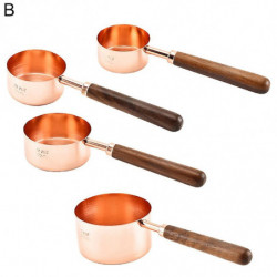 4pcs Tasse à mesurer écologique antirouille Antirouille Placage En acier inoxydable Cuillère à mesurer pour la maison 4pcs Tasse à mesurer écologique antirouille Antirouille Placage En acier inoxydable Cuillère à mesurer pour la maison