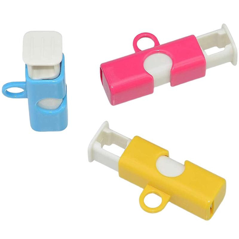 3pcs Sealing Clip Practical Multi Purpose Multicolor Fresh Food Bag Closure Clamp For Kitchen