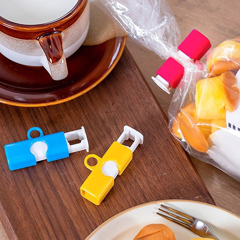 3pcs Sealing Clip Practical Multi Purpose Multicolor Fresh Food Bag Closure Clamp For Kitchen