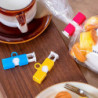 3pcs Sealing Clip Practical Multi Purpose Multicolor Fresh Food Bag Closure Clamp For Kitchen