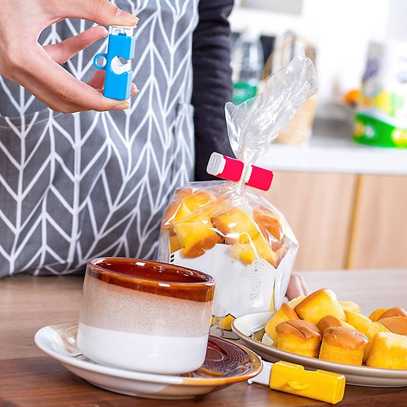 3pcs Sealing Clip Practical Multi Purpose Multicolor Fresh Food Bag Closure Clamp For Kitchen