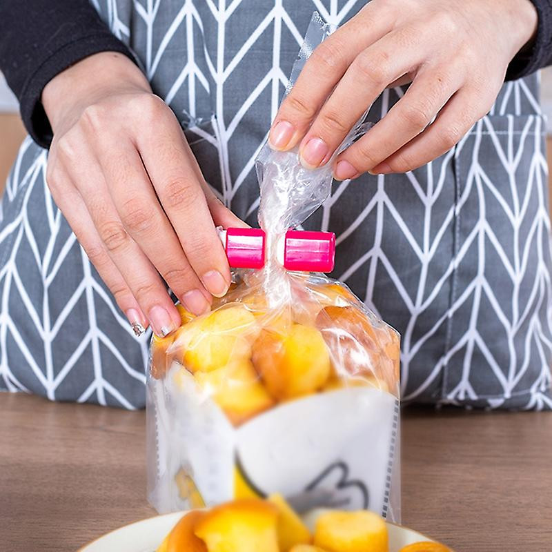 3pcs Sealing Clip Practical Multi Purpose Multicolor Fresh Food Bag Closure Clamp For Kitchen