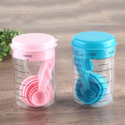 7Pcs/Set Plastic Measuring Cup Spoon Flour Milk Baking Tool Kitchen Supplies 7Pcs/Set Plastic Measuring Cup Spoon Flour Milk Baking Tool Kitchen Supplies