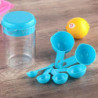 7Pcs/Set Plastic Measuring Cup Spoon Flour Milk Baking Tool Kitchen Supplies