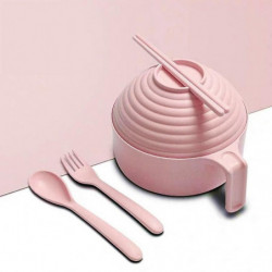 1 ensemble pratique multi-usage bol de nouilles grande capacité ergonomique en plastique bol de nourriture pour la [...]