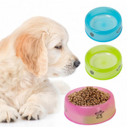 Pet Food Water Feeder Transparent Cartoon Print No Odor Sturdy Construction Smooth Edge Store Water Round Shape [...]