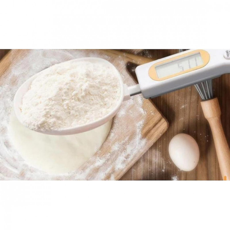 Kitchen Spoon, Measuring Spoon, Measuring Spoon, Mini Kitchen Scale, Baking Supplies.(white)