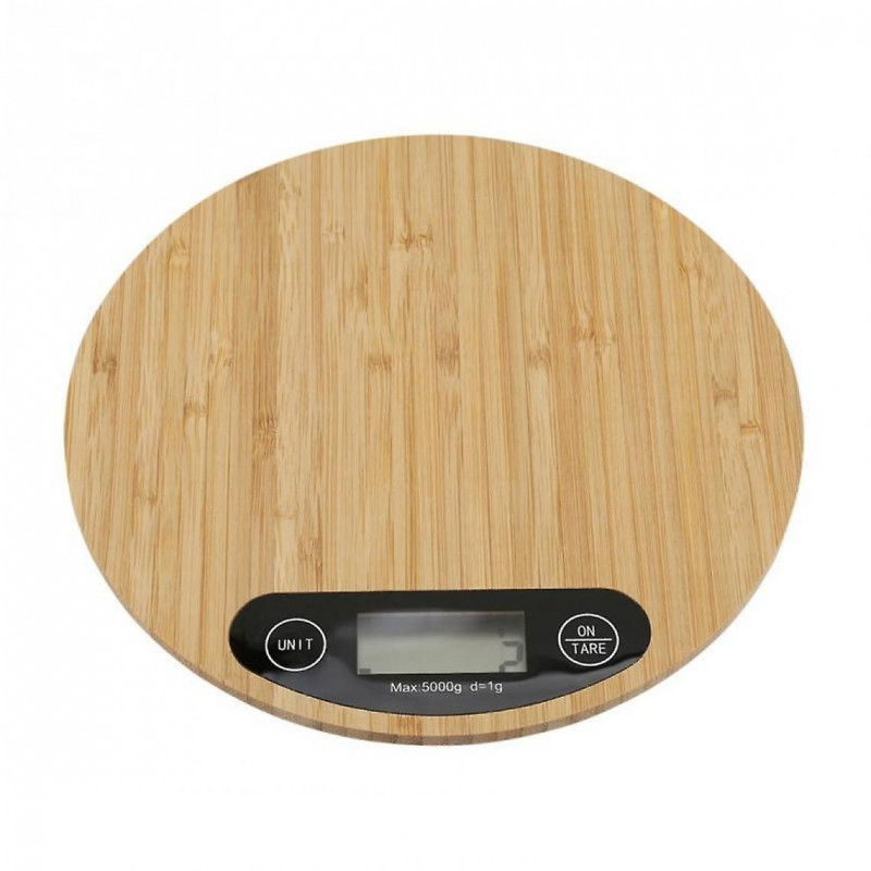 Kitchen Scale, Led Display, Electronic Scale, Weighing Scale, Portable Weighing, Cooking Food, Food Scale.(wood)
