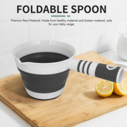 2 Pack Foldable Water Ladle, Collapsible Water Scoop Dipper, Folding Bath Spoon Ladle, Space Saving 2 Pack Foldable Water Ladle, Collapsible Water Scoop Dipper, Folding Bath Spoon Ladle, Space Saving