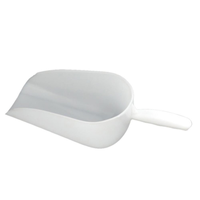 White Thick Plastic Feed Fodder Shovel Spoon Pig