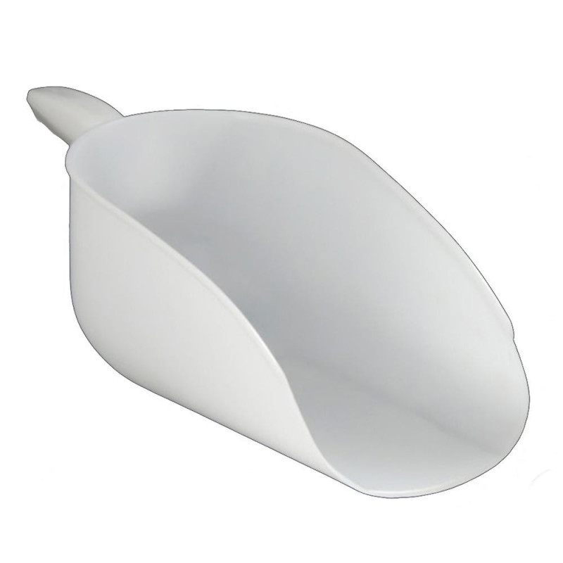 White Thick Plastic Feed Fodder Shovel Spoon Pig