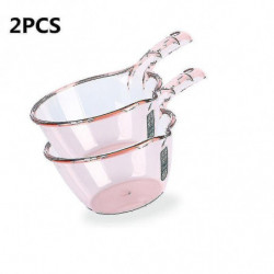 2pcs Transparent Water Scoop Cuisine Scoop Ménager Épaissir Longue Poignée Plastique Scoop Grand Créatif Eau [...]