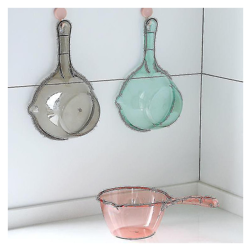 2pcs Transparent Water Scoop Cuisine Scoop Ménager Épaissir Longue Poignée Plastique Scoop Grand Créatif Eau [...]