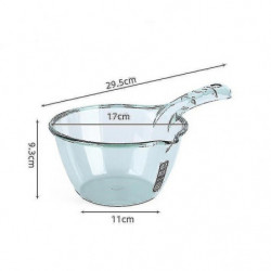 2pcs Transparent Water Scoop Cuisine Scoop Ménager Épaissir Longue Poignée Plastique Scoop Grand Créatif Eau [...]