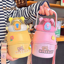 1000ml Insulated Cup with Straw Multi-purpose Food Grade Durable Insulated Drinking Water Cup for School 1000ml Insulated Cup with Straw Multi-purpose Food Grade Durable Insulated Drinking Water Cup for School
