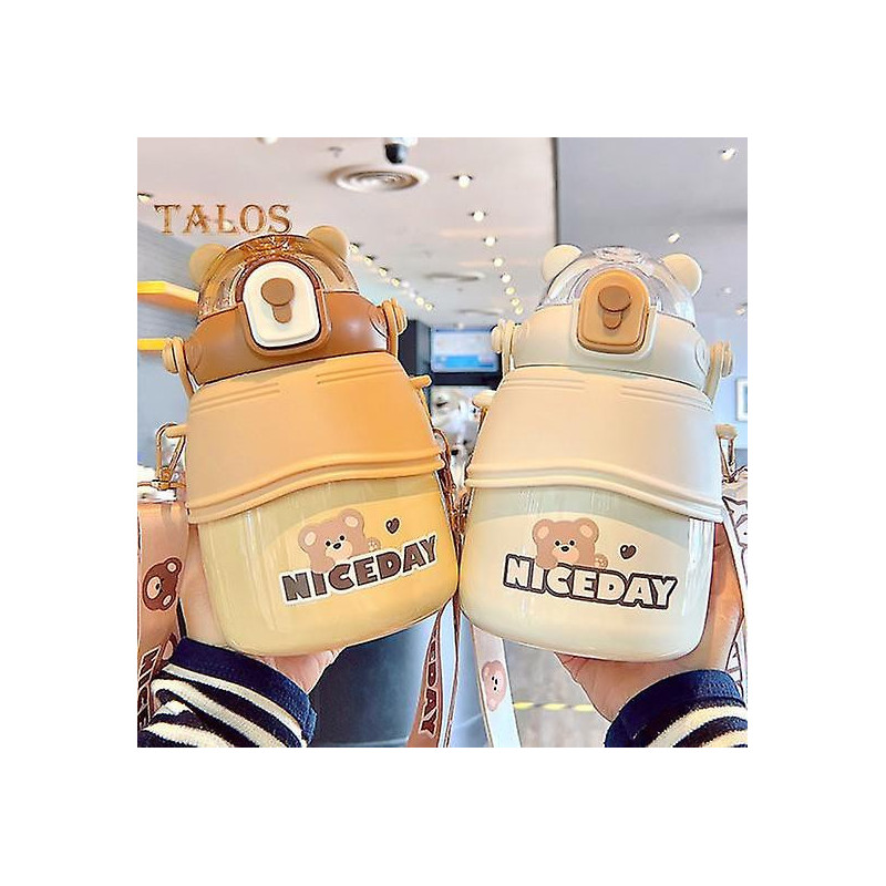 1000ml Insulated Cup with Straw Multi-purpose Food Grade Durable Insulated Drinking Water Cup for School