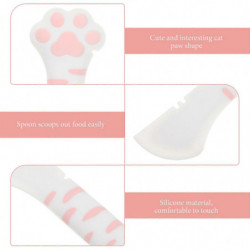 Silicone Cat Wet Food Spoon Manual Can Opener Multi-functional Pet Food Can Scoop Silicone Cat Wet Food Spoon Manual Can Opener Multi-functional Pet Food Can Scoop