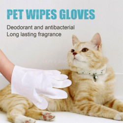 Cleaning Gloves Universal Disposable Cat Dog Deodorant Easy To Use Just Lather-wipe Dry Pet Supplies Cats Dogs Spa [...]