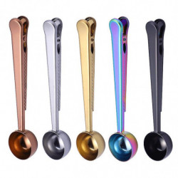 Coffee Scoop Clip Stainless Steel Tablespoon Coffee Spoon With Long Handle Multifunction Sealing Bag Clip For Tea [...]