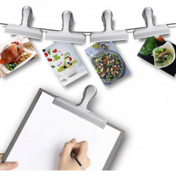 2024 5 Pieces Of Stainless Steel Sealing Clips, Multi-function Folders, Food Storage Clips, Durable Sprin 2024 5 Pieces Of Stainless Steel Sealing Clips, Multi-function Folders, Food Storage Clips, Durable Sprin