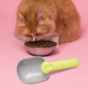 Portable Pet Dog Cat Food Spoon Shovel Garden Compost Animal Feeding Gray Green