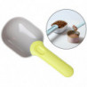 Portable Pet Dog Cat Food Spoon Shovel Garden Compost Animal Feeding Gray Green